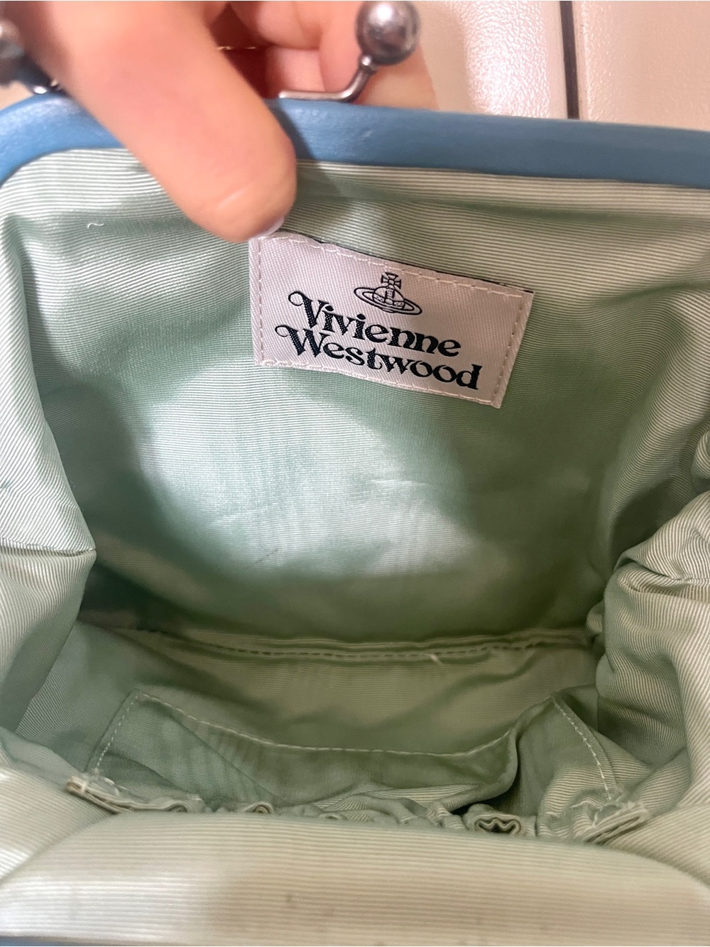 Autentic Vivienne Westwood blue purse - Picture 6 of 6